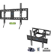UL Listed Fixed TV Wall Mount for 37-82 Inch TVs, Low Profile TV Mount Fits 16