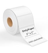 OnlyPaper 2" x 1" Direct Thermal Label-1000 Labels UPC Barcode FBA Labels Perforated Compatible w...
