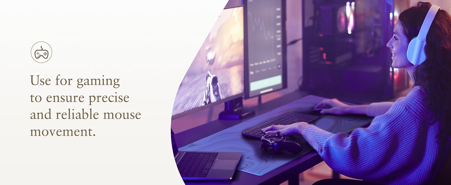 Use for gaming to ensure precise and reliable mouse movement.