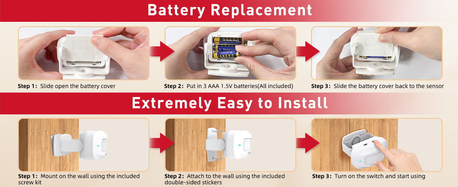 door motion sensor chime