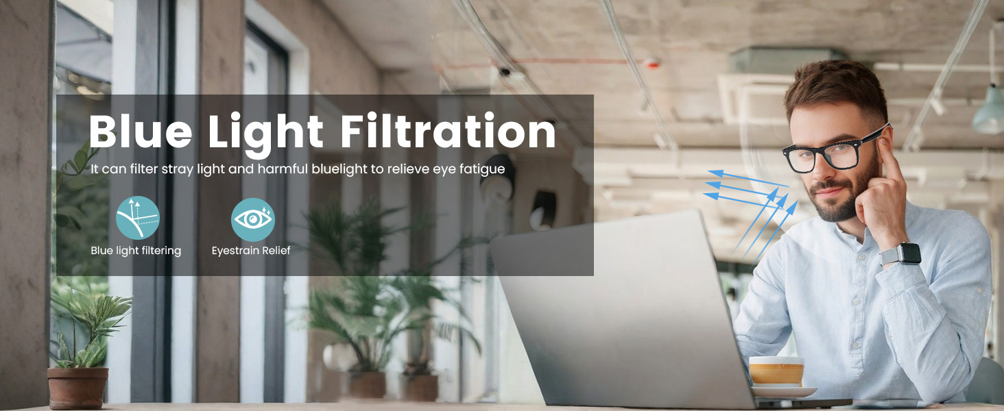 Bluetooth Audio Smart Glasses for Men ,Voice Control, Hands-Free Calls for Android Music/Work