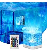 Ocean Wave Projector Light,16 Colors Water Ripple Romantic Ambient Lighting Northern Lights Proje...