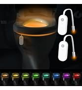 LAVAED Motion Sensor Night Light Indoor,500mAh Toilet Lights Inside,LED Activated Toilet Bowl Lig...