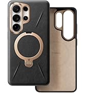 TORRAS Ostand Q3 VegSkin for Samsung Galaxy S26 Ultra Case Leather, 360 Magnetic Stand, Fit for M...