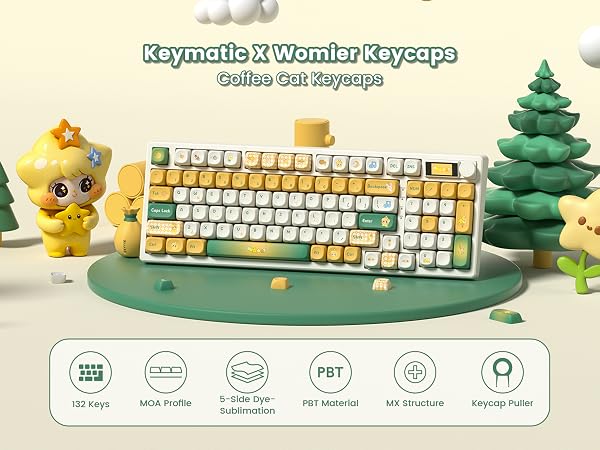 Keymatic X Womier Star Keycaps