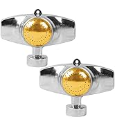 Hourleey Metal Spot Sprinkler 2 Pack, 360 Degree Lawn Sprinklers for Yard with Gentle Water Flow,...