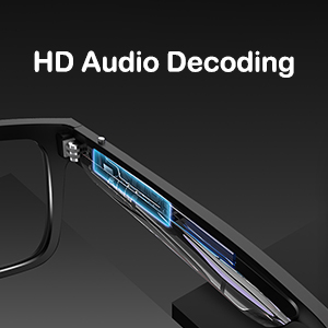 Wireless Bluetooth Glasses HD Audio Decoding