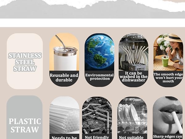 reusable straw stainless steel