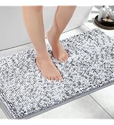 Yimobra Bath Mats for Bathroom Non Slip, 32x20, Extra Soft Chenille Bathroom Rugs, Fluffy Plush L...