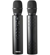 YONVO Handheld Bluetooth 5.3 Wireless Microphone, Portable Karaoke Mic with Condenser for Clear V...
