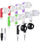 Yoley 200 Packs Classroom Earbuds Bulk Headphones for Kids School Students Children, Wholesale Cl...