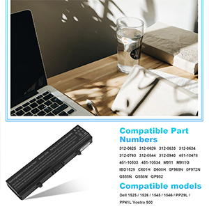 J399N G555N 0F965N J414N M911G 312-0940 battery