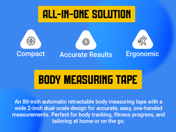 Body Ribbon 80-Inch Automatic Retractable Measuring Tape