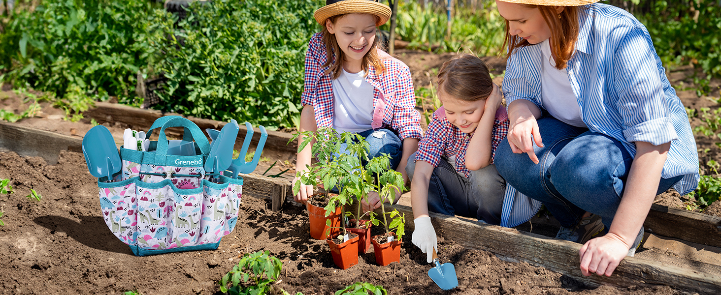 Start gardening with your family with the kid garden tools!