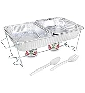 Sterno Buffet Kit Disposable Chafing Dish Buffet Set - Chafing Dishes for Buffet &amp; Catering Food ...