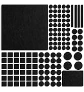 Jayen 133 Pcs Felt Furniture Pads for Hardwood Floors | Large Pack Self-Adhesive Cuttable Felt Pa...