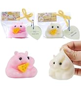 2PCS QCROAD SQUISHY Handmade Taba Hamster Squishy Squeeze Toys - Ultra Soft Silicone Animal Squis...