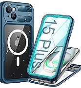 Lanhiem Magnetic for iPhone 15 Plus Case, IP68 Waterproof Dustproof Case, [Compatible with Magsaf...