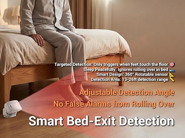bed alarm, bed bed alarms for elderly dementia patients,fall detection for seniors