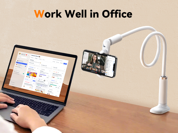 lazy phone mount for desk,work well in office,free your hands