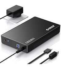 ORICO USB 3.0 External Hard Drive Enclosure for 3.5/2.5 Inch SATA Hard Drives/SSD Up to 20 TB, 3.5''...