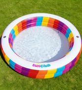Kids Splash Pool Inflatable, 74” Large Backyard &amp; Outdoor Pool, BPA-Free PVC