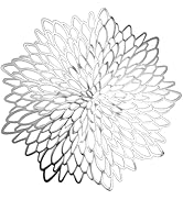 Set of 4 Round Placemats Silver, Heat-Resistant PVC Table Mats with Luxury Metallic Glossy Finish...