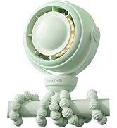 SWEETFULL Baby Stroller Fan - 4000mAh Rechargeable 4-Speed Quiet with LED Display &amp; Night Light, ...