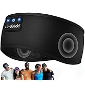 LC-dolida Headband Headphones Bluetooth 5.2 Headband, Sleep Headphones with Ultra-Thin HD Stereo ...