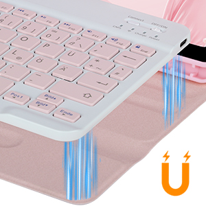Magnetic Wireless Bluetooth Keyboard 