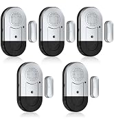 Sanjie Door Window Alarms - 5 Pack,125dB,Volume Control,Window Door Open Alarm Sensors for Kids S...