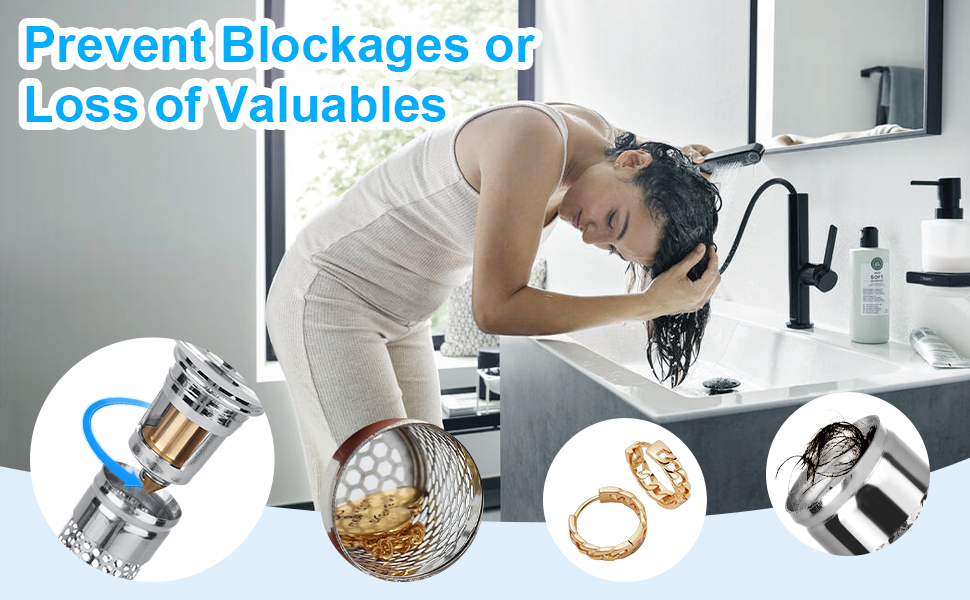 bathroom sink drain strainer