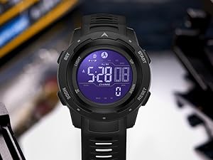 led watch luminous night light led backlight read time in darkness