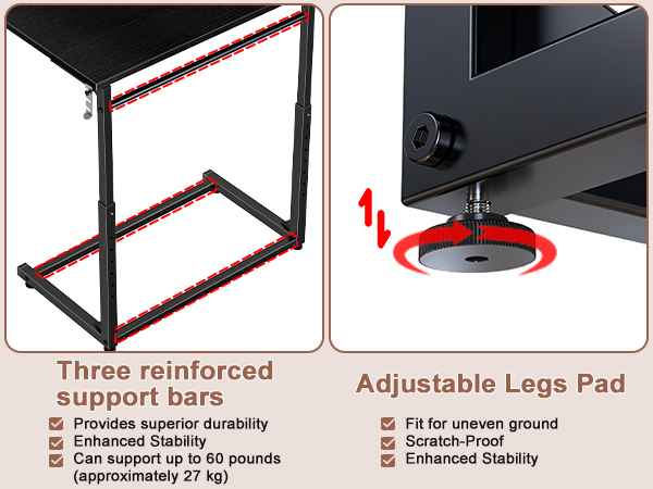  C-Shaped End Table
