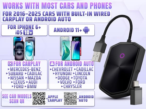 wireless carplay adapter for android wired to wireless carplay adapter wireless carplay