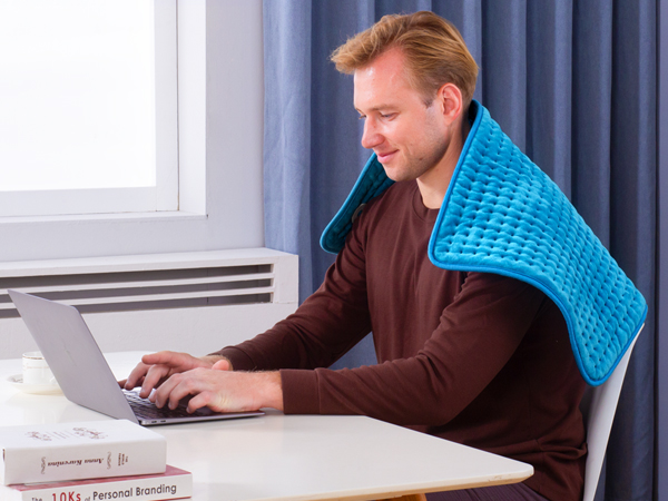 Boileau Electric Heating Pad for Back Pain and Period Cramps Relief