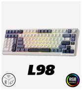 RK ROYAL KLUDGE L98 Wireless Mechanical Keyboard w/Left-Handed Southpaw Design Numpad & Hot Swapp...