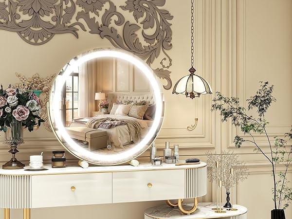 makeup mirror for desk ring light mirror vanity mirror with led lights for desk makeup mirrors