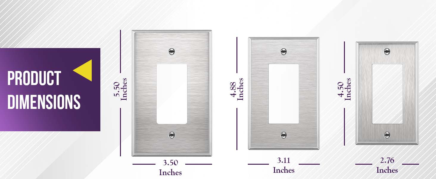 77 stainless steel wall plates-Product Dmiensions