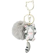 Jekvill Cat Keychain bag charms for handbags Cute Keychains for Women Kawaii Cat Backpacks Access...