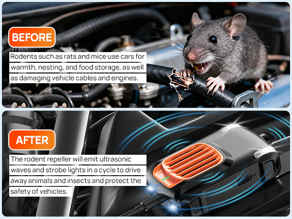 Rodent Repellent for car Engine