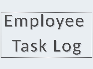 Employee task log notepad for daily work tracking, job accountability, &amp;amp; office productivity