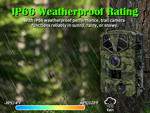 IP66 Weatherproof wildlife cameras
