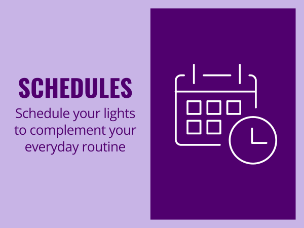 Schedule your lights