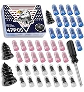 AUTOWN 47PCS Tire Repair Rubber Nail Kit - Complete Set with 3 Sizes, Storage Box &amp; Screwdriver -...