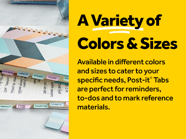 A variety of colors &amp;amp; sizes