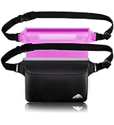 HEETA 2 Pack Waterproof Pouch, Screen Touch Sensitive Waterproof Dry Bag with Adjustable Waist St...