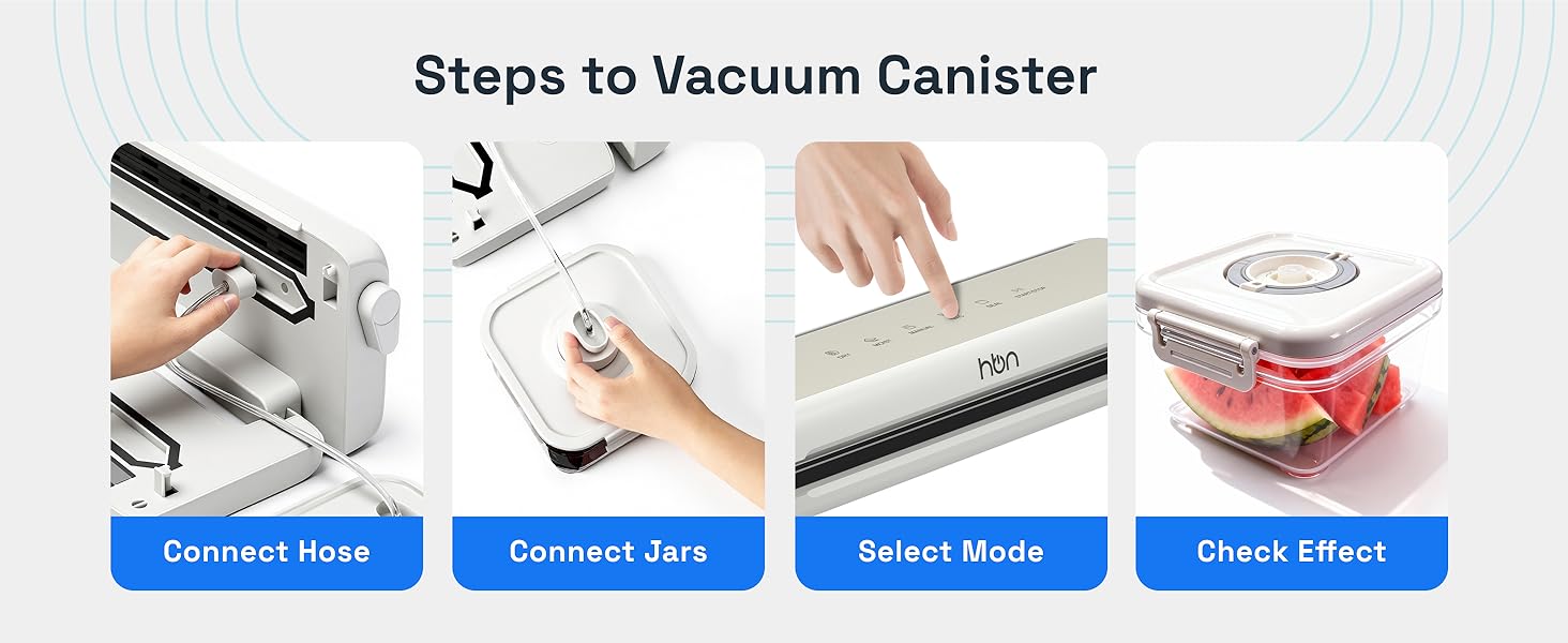 steps to vacuum canister