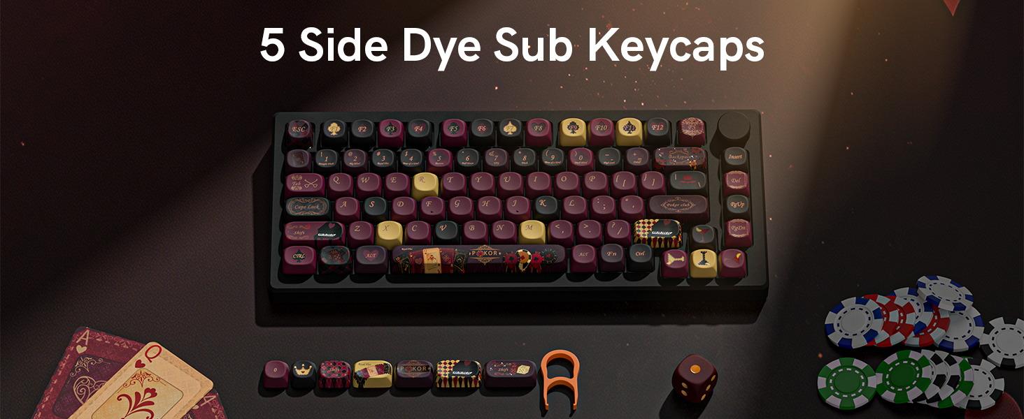 5 Side Dye Sub Keycaps