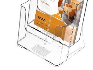 Acrylic Brochure Holder 8.5x11 &amp;amp;amp; 4 x9 Inches